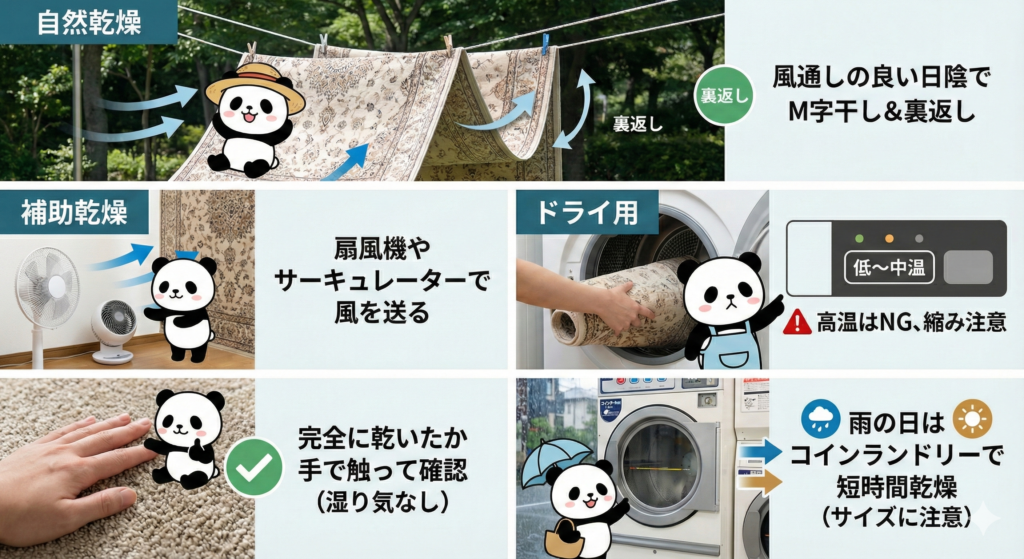 乾燥方法と生乾き対策