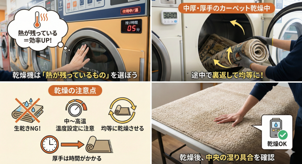 乾燥機は「熱が残っているもの」を選ぼう