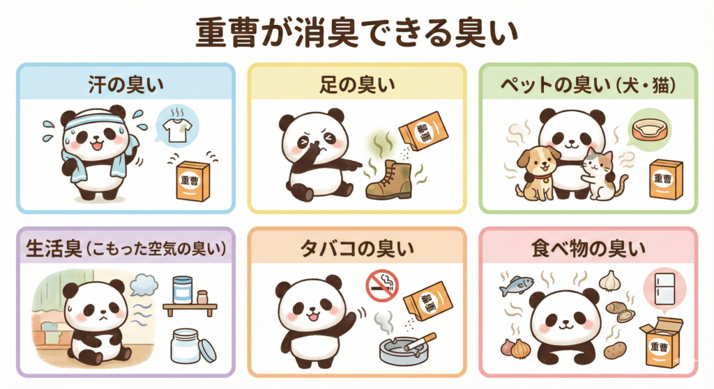 重曹が消臭できる臭い