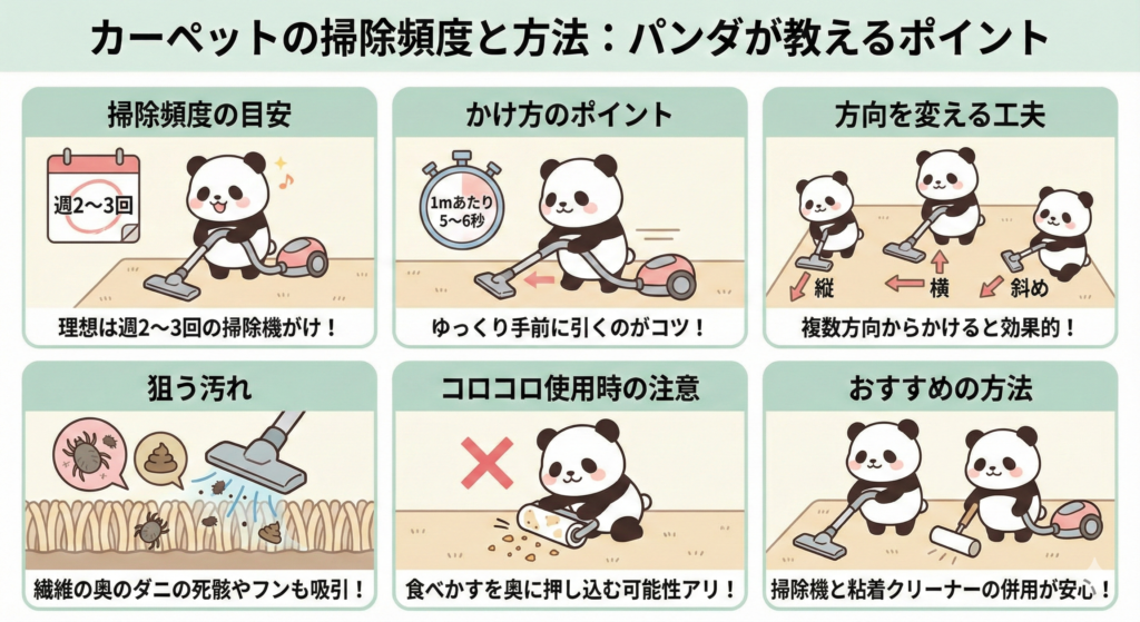 今すぐできるダニ対策：カーペットの掃除頻度と方法