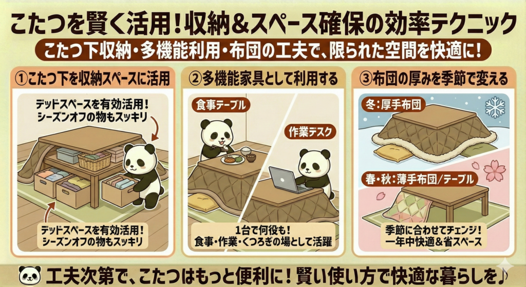 効率的な使い方：収納スペースを確保しつつ活用するコツ