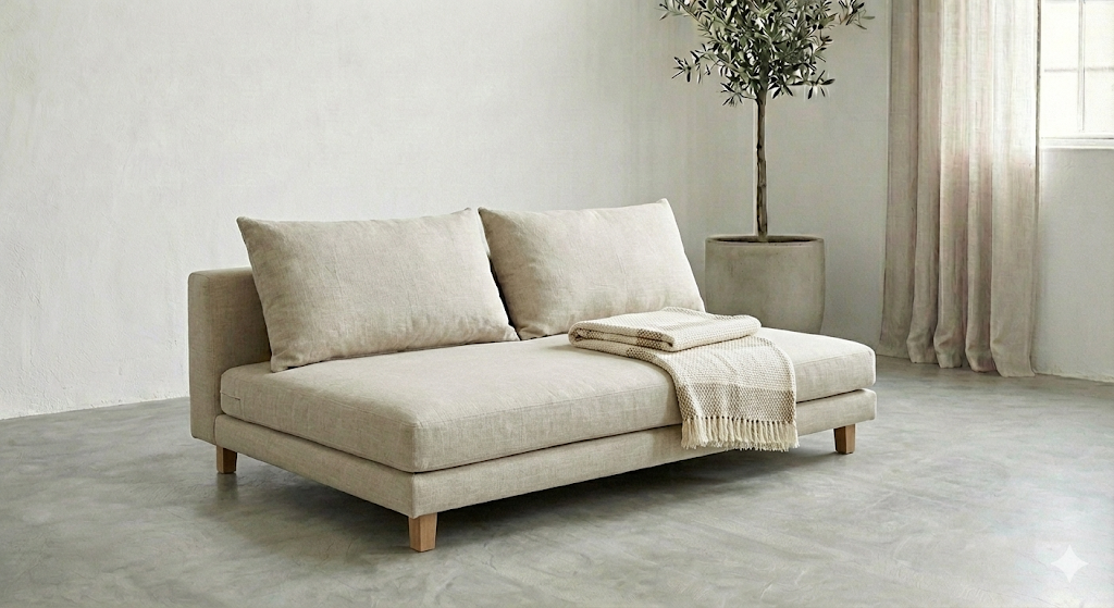 ソファベッド：一台二役で省スペース