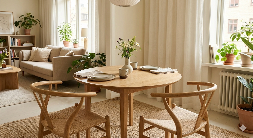 円形ダイニングテーブル