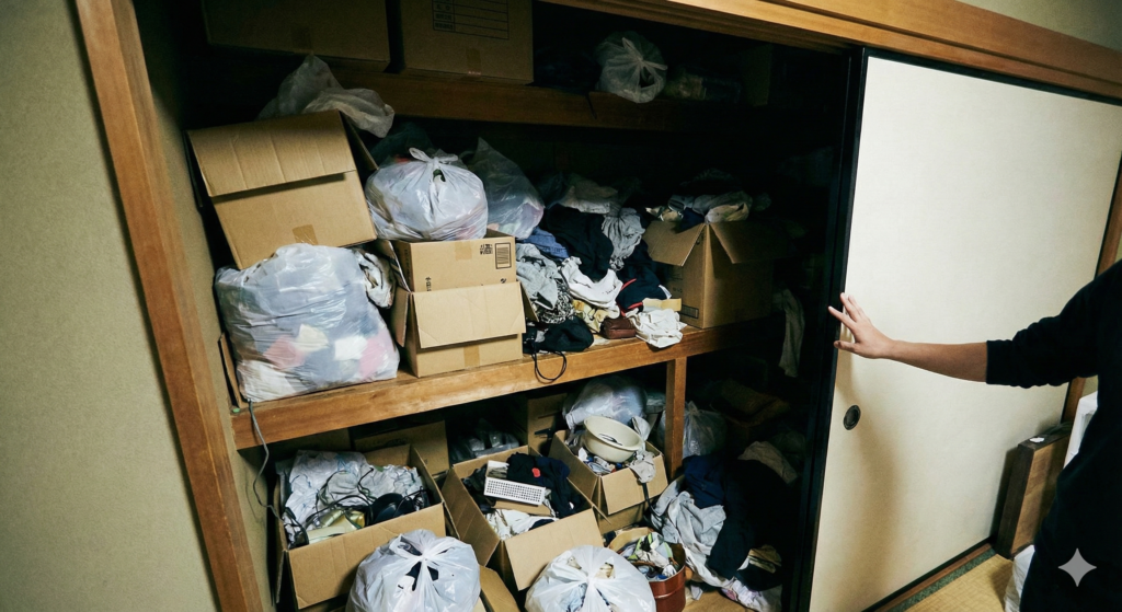 ごちゃごちゃした押入れ