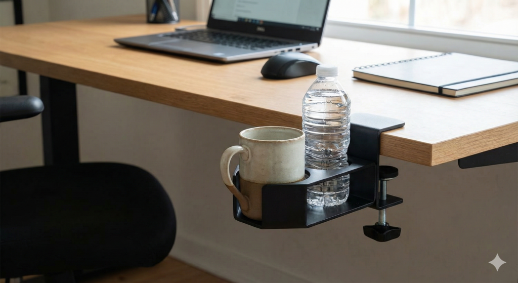 クランプ式ドリンクホルダー