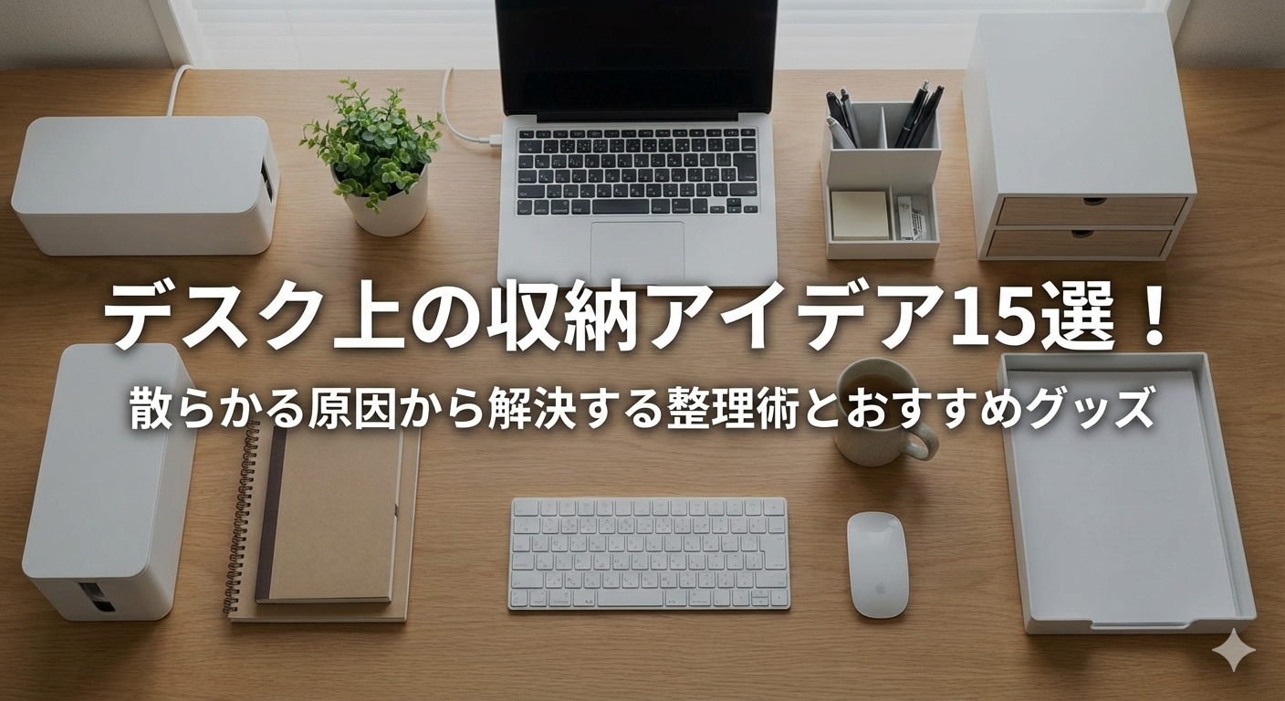 デスク上の収納アイデア15選！散らかる原因から解決する整理術とおすすめグッズ